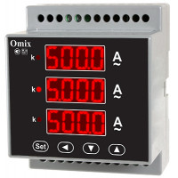 Амперметр трехфазный на DIN-рейку Omix D4-AX-3-0.5