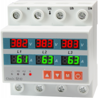 Вольтамперметр трехфазный на DIN-рейку Omix D4-AV6-3-K6